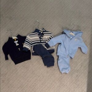 Ralph Lauren Baby Clothing Set - Navy, Striped, Light Blue 3M $240